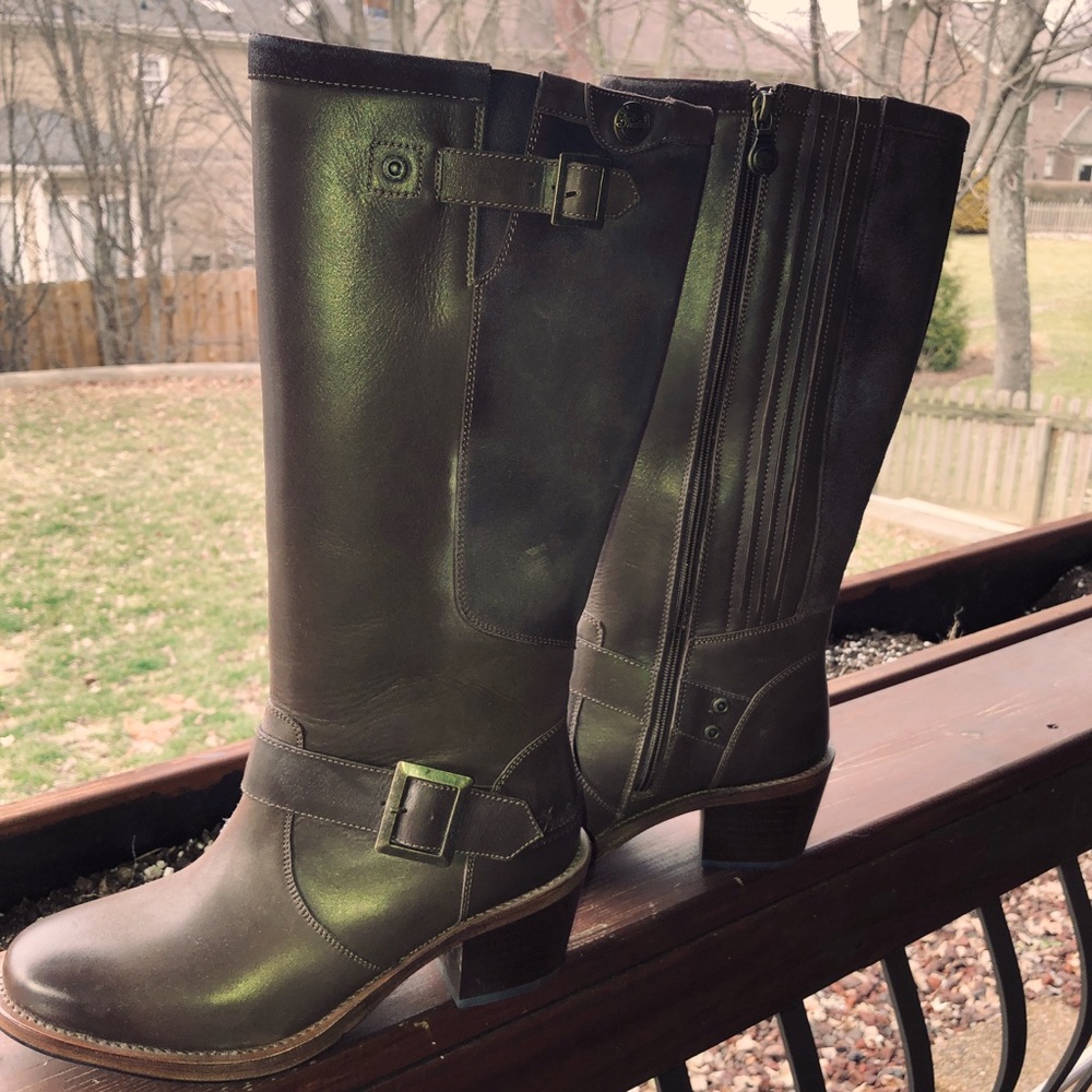 Authentic Women’s IndianTall Engineer Boots, Brown - US Size 10